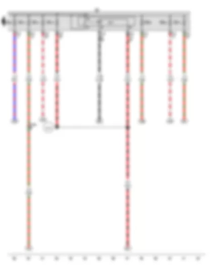 Wiring Diagram  VW EOS 2008 - Main relay - Fuse holder B