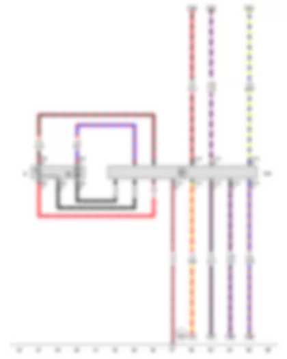 Wiring Diagram  VW EOS 2008 - Fuel gauge sender - Fuel system pressurisation pump - Fuel pump control unit