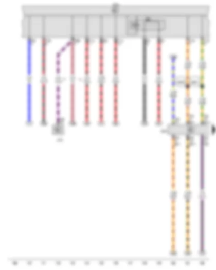 Wiring Diagram  VW EOS 2008 - Data bus diagnostic interface - Terminal 15 voltage supply relay 2
