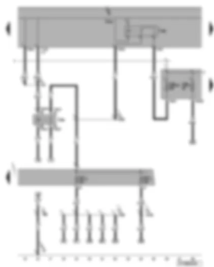 Wiring Diagram  VW EOS 2008 - Terminal 50 voltage supply relay - terminal 15 voltage supply relay 2