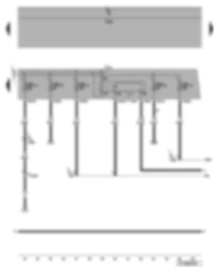 Wiring Diagram  VW EOS 2008 - Motronic current supply relay