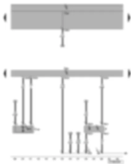 Wiring Diagram  VW EOS 2008 - Engine control unit - brake light switch - fuel system diagnostic pump