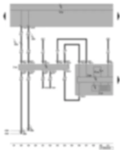 Wiring Diagram  VW EOS 2008 - Dash panel insert - data bus diagnostic interface - self-diagnosis connection - electronic power control fault lamp - multifunction display