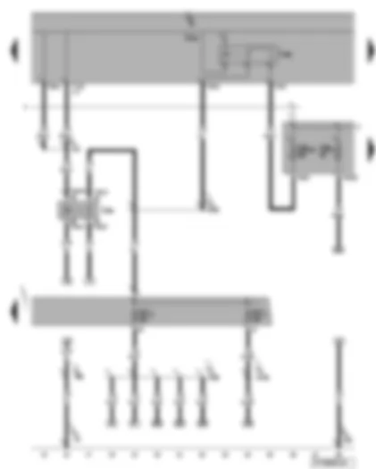Wiring Diagram  VW EOS 2008 - Terminal 50 voltage supply relay - terminal 15 voltage supply relay 2