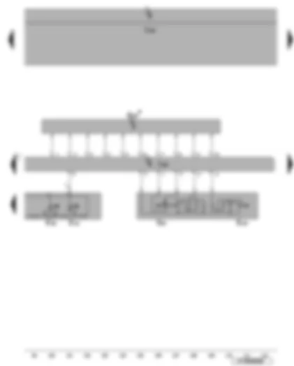 Wiring Diagram  VW EOS 2009 - Steering column electronics control unit - cruise control system switch - multifunction display call-up button - cruise control system (CCS) button - steering angle sender