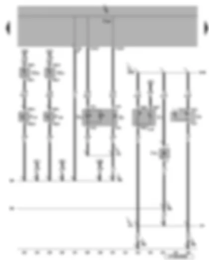 Wiring Diagram  VW EOS 2009 - Driver vanity mirror contact switch - illuminated vanity mirror - cigarette lighter - 12 V socket - hazard warning light switch