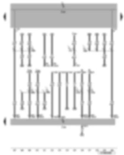 Wiring Diagram  VW EOS 2009 - Data bus diagnostic interface - self-diagnosis connection