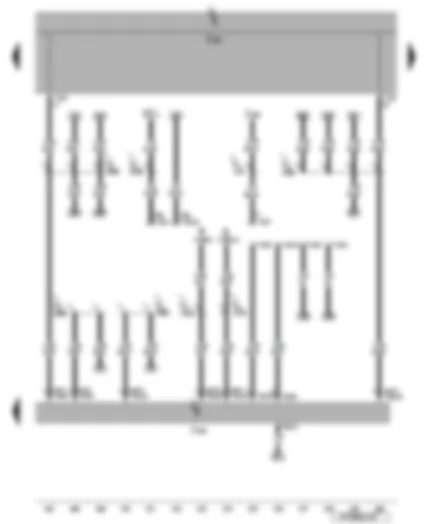 Электросхемa  VW EOS 2009 - Диагностический интерфейс шин данных - диагностический разъём