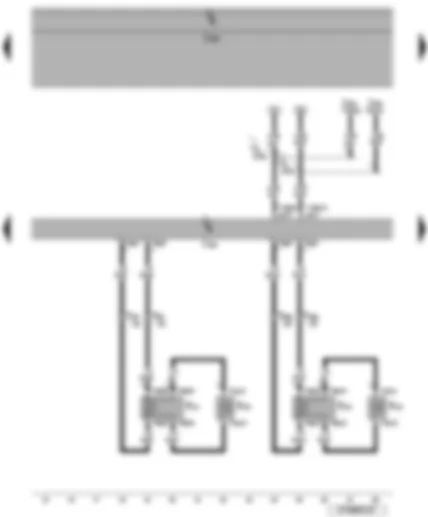 Электросхемa  VW EOS 2009 - Блок управления с дисплеем радионавигационной системы - передние динамики