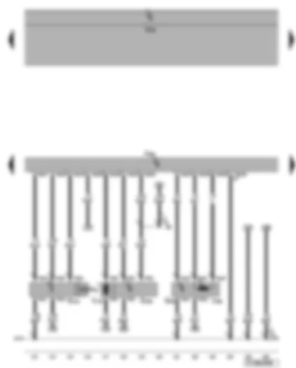 Wiring Diagram  VW EOS 2009 - Exhaust gas recirculation valve - throttle valve potentiometer - throttle valve module - intake manifold flap motor - exhaust gas recirculation potentiometer - intake manifold flap potentiometer