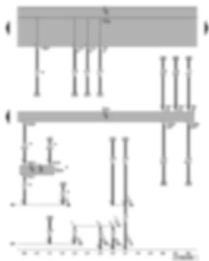 Wiring Diagram  VW EOS 2009 - Clutch position sender - engine control unit