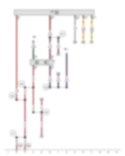 Wiring Diagram  VW EOS 2009 - Brake light switch - Engine control unit