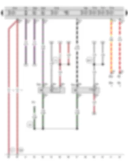 Wiring Diagram  VW EOS 2009 - TCS and ESP button - Tyre pressure monitor display button - ABS control unit