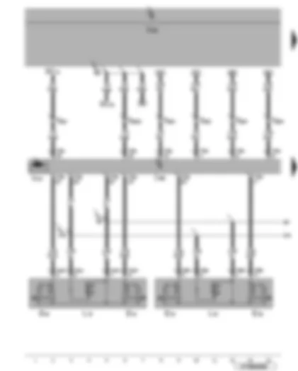 Wiring Diagram  VW EOS 2009 - Window regulator switch in driver door - driver door control unit