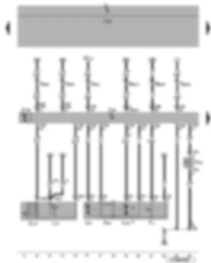 Wiring Diagram  VW EOS 2009 - Front passenger door control unit - window regulator switch in front passenger door - front passenger side central locking lock unit - front passenger door contact switch