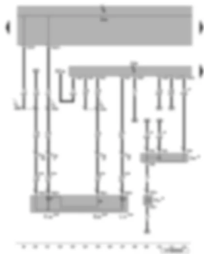 Wiring Diagram  VW EOS 2009 - Interior monitoring deactivation switch - convenience system central control unit - fuse - alarm horn - alarm horn relay
