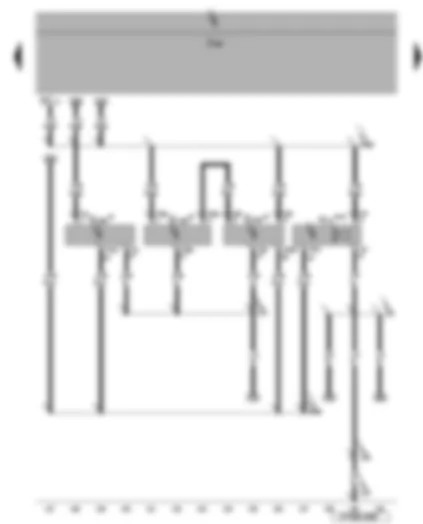 Wiring Diagram  VW EOS 2009 - Interior monitor send and receive module 1 and 2 - alarm horn - vehicle inclination sender