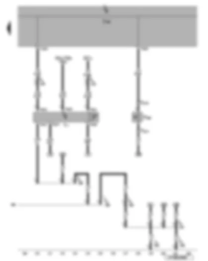 Wiring Diagram  VW EOS 2009 - Bonnet contact switch - automatic anti-dazzle interior mirror