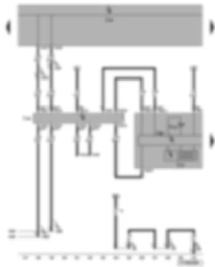 Wiring Diagram  VW EOS 2009 - Multifunction display - control unit in dash panel insert - onboard supply control unit - data bus diagnostic interface