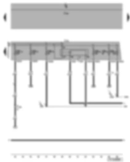 Wiring Diagram  VW EOS 2009 - Motronic current supply relay - fuses