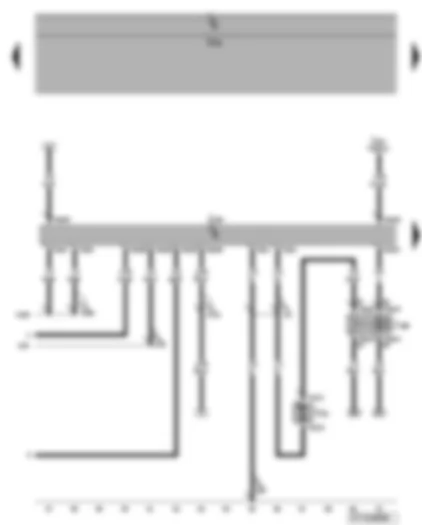 Wiring Diagram  VW EOS 2009 - Engine control unit - additional coolant pump relay - coolant circulation pump