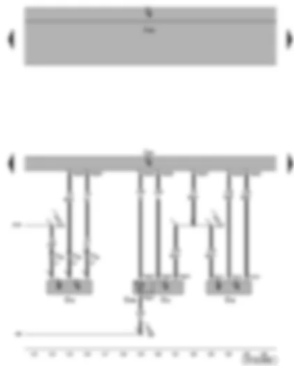 Wiring Diagram  VW EOS 2009 - Engine speed sender - charge air pressure sender - Hall sender - intake air temperature sender 2 - engine control unit