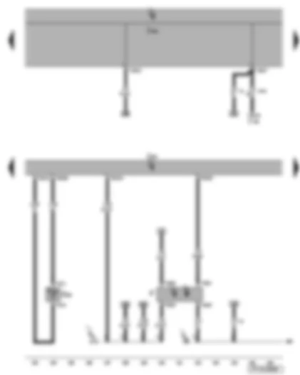 Wiring Diagram  VW EOS 2009 - Brake light switch - brake pedal switch - radiator outlet coolant temperature sender - onboard supply control unit - engine control unit