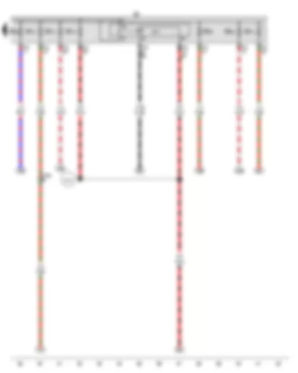 Wiring Diagram  VW EOS 2009 - Main relay - Fuse holder B