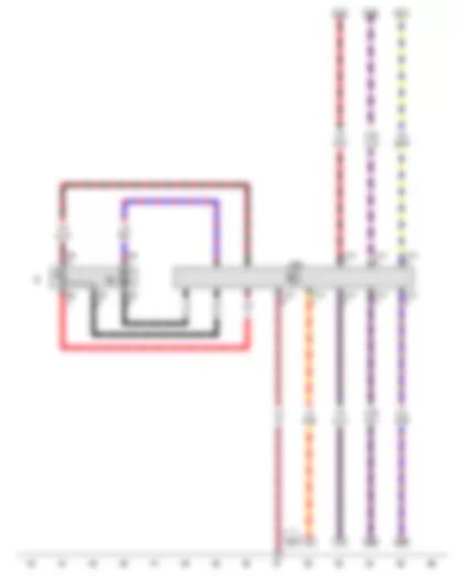 Wiring Diagram  VW EOS 2009 - Fuel gauge sender - Fuel system pressurisation pump - Fuel pump control unit