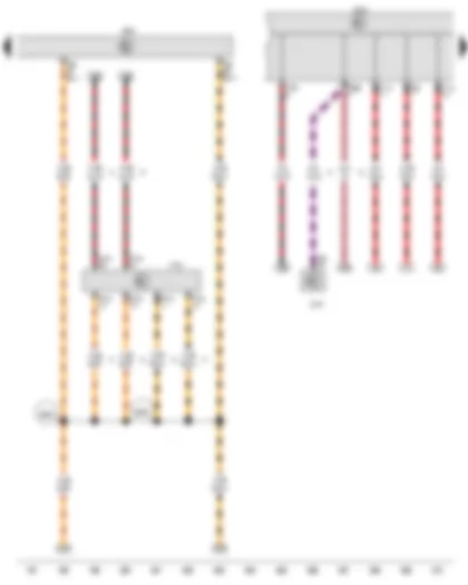 Wiring Diagram  VW EOS 2009 - Engine control unit