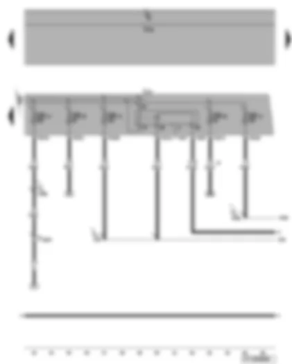 Wiring Diagram  VW EOS 2009 - Motronic current supply relay