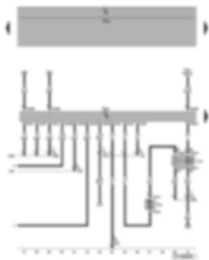 Wiring Diagram  VW EOS 2009 - Engine control unit - additional coolant pump relay - coolant circulation pump