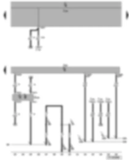 Wiring Diagram  VW EOS 2009 - Clutch position sender - onboard supply control unit - engine control unit