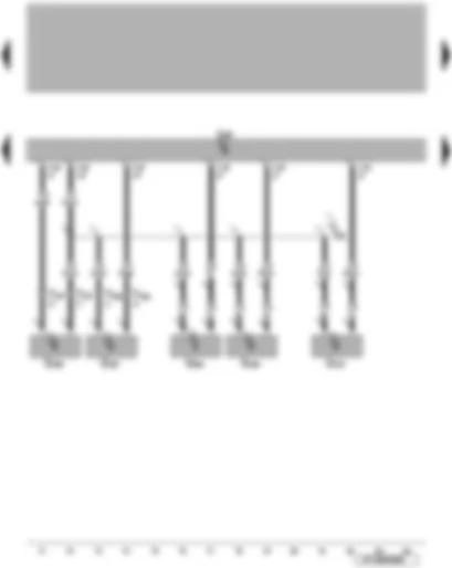 Wiring Diagram  VW EOS 1985 - Left and right sender for rear shelf locked - sender for left and right roof member flap open - convertible roof actuation control unit