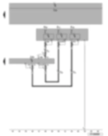 Wiring Diagram  VW EOS 2009 - Control unit with display for radio and navigation system - aerials