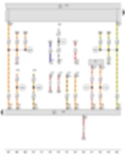 Wiring Diagram  VW EOS 2010 - Onboard supply control unit - Data bus diagnostic interface