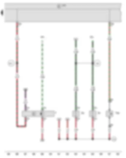 Wiring Diagram  VW EOS 2010 - Onboard supply control unit