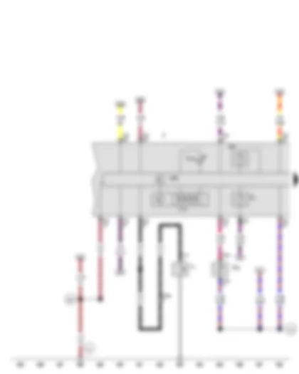 Wiring Diagram  VW EOS 2010 - Fuel gauge - Charge air pressure gauge - Dash panel insert - Electronic power control fault lamp