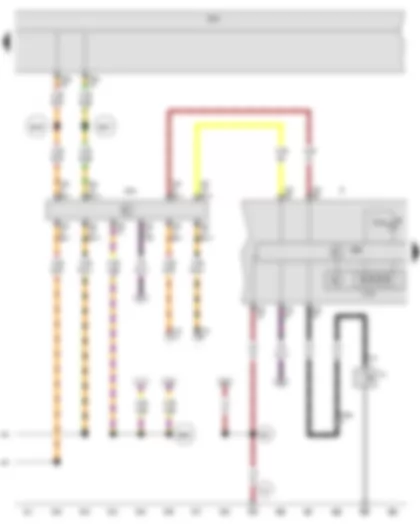 Wiring Diagram  VW EOS 2010 - Data bus diagnostic interface - Dash panel insert - Electronic power control fault lamp