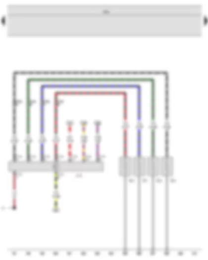 Wiring Diagram  VW EOS 2016 - Onboard supply control unit