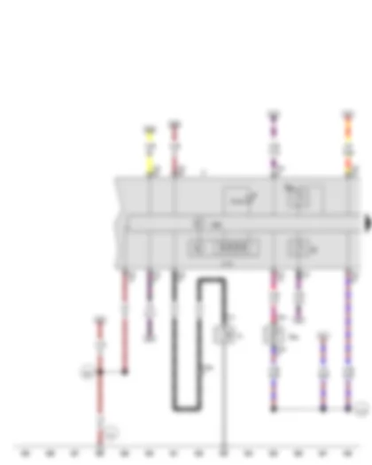 Электросхемa  VW EOS 2015 - Указатель уровня топлива - Индикация давления наддува - Комбинация приборов - Контрольная лампа электропривода акселератора