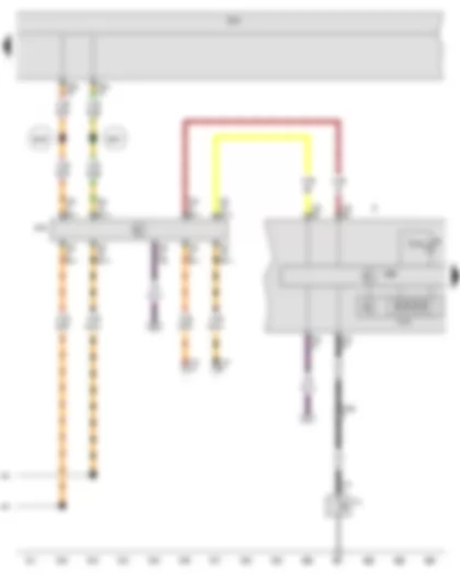 Wiring Diagram  VW EOS 2012 - Data bus diagnostic interface - Dash panel insert - Electronic power control fault lamp