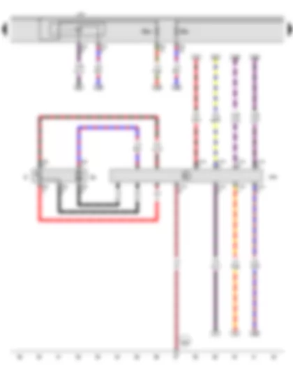 Wiring Diagram  VW EOS 2014 - Fuel gauge sender - Fuel system pressurisation pump - Engine component current supply relay