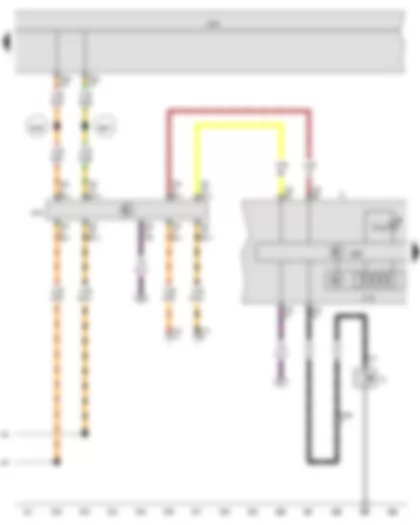 Wiring Diagram  VW EOS 2016 - Data bus diagnostic interface - Dash panel insert - Electronic power control fault lamp