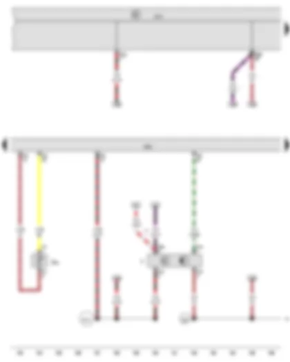 Wiring Diagram  VW EOS 2014 - Brake light switch - Radiator outlet coolant temperature sender - Engine control unit