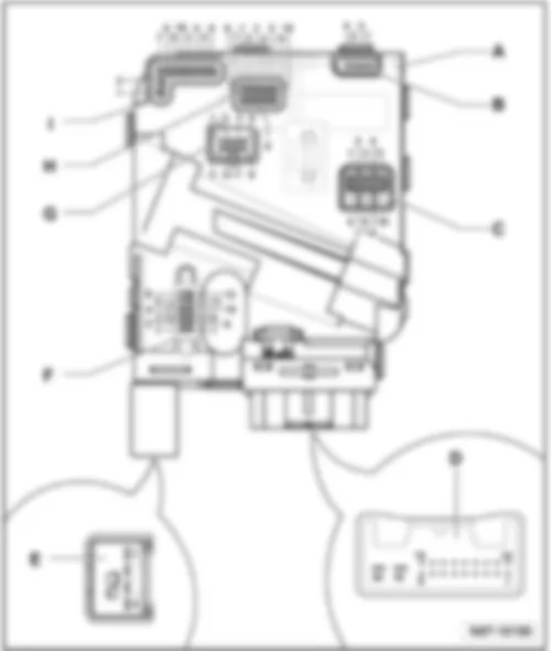 VW EOS 2014 Steering column electronics control unit J527