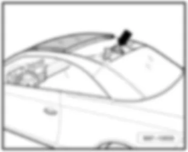 VW EOS 2014 Sliding sunroof adjustment control unit J245