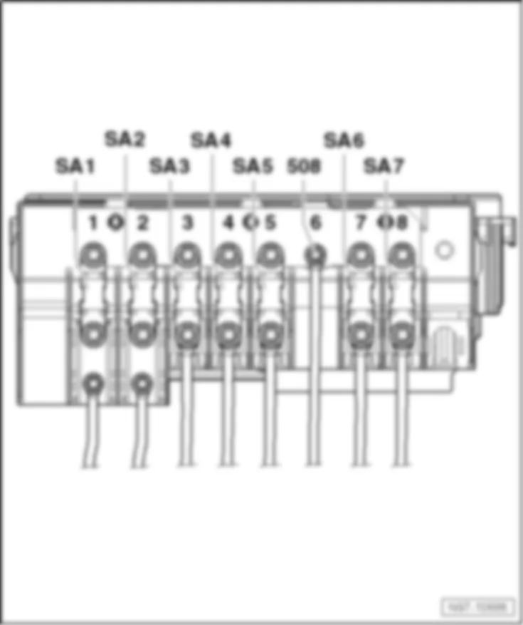VW EOS 2014 Overview of fuses