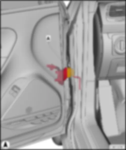 VW EOS 2015 Место соединения в моторном отсеке слева TML