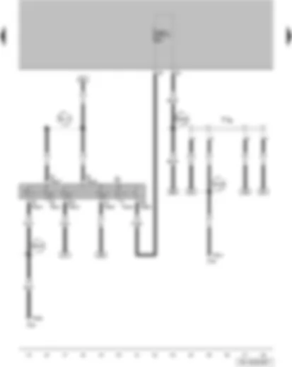 Wiring Diagram  VW FOX 2006 - Ignition/starter switch - terminal 30a wiring junction